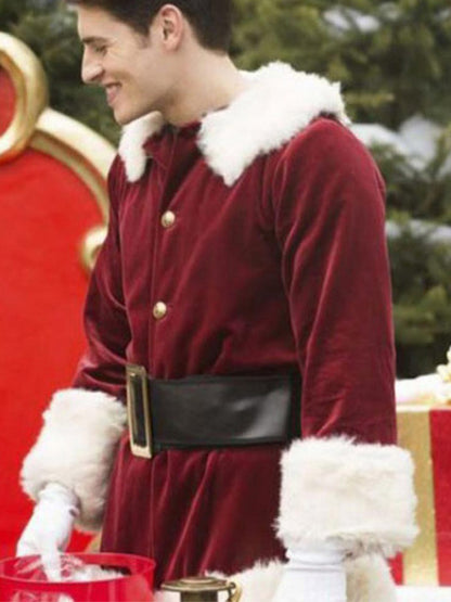 A Cinderella Story Christmas Wish Gregg Sulkin Red Santa Costume Christmas Sale