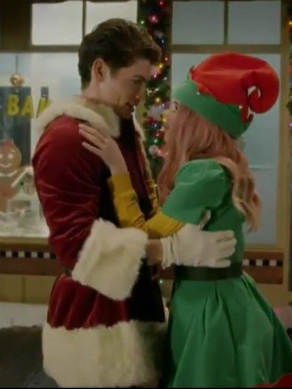 A Cinderella Story Christmas Wish Gregg Sulkin Red Santa Costume Free Shipping UK USA Canada