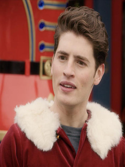 A Cinderella Story Christmas Wish Gregg Sulkin Red Santa Costume Hot Sale