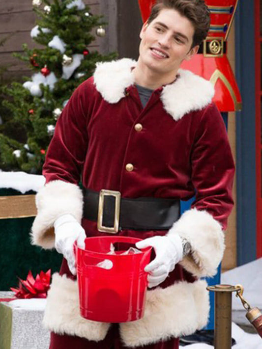 A Cinderella Story Christmas Wish Gregg Sulkin Red Velvet Costume