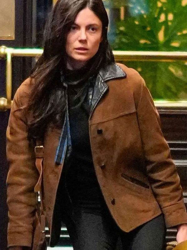 A Complete Unknown Monica Barbaro Brown Suede Jacket Black Friday Sale
