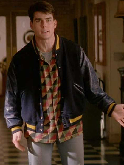 A Few Good Men Tom Cruise Varsity Jacket veste en cuir