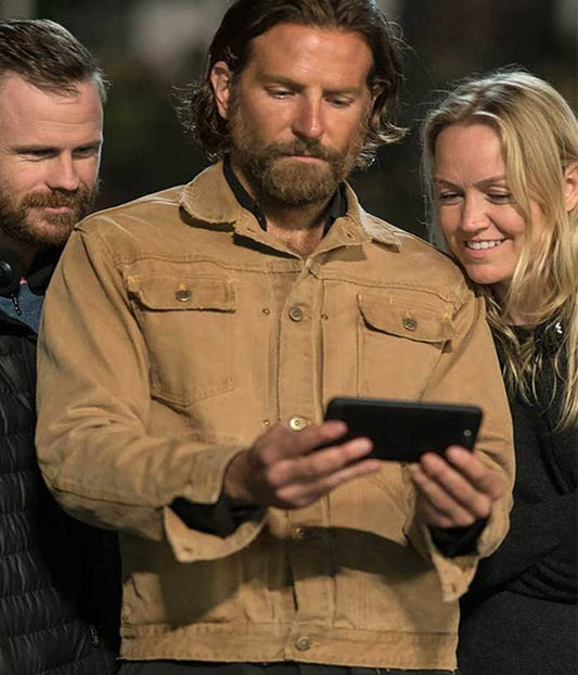 A Star Is Born Bradley Cooper Brown Cotton Jacket