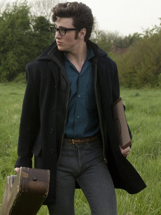 Aaron Taylor Nowhere Boy Classic Wool Coat Black Friday Sale