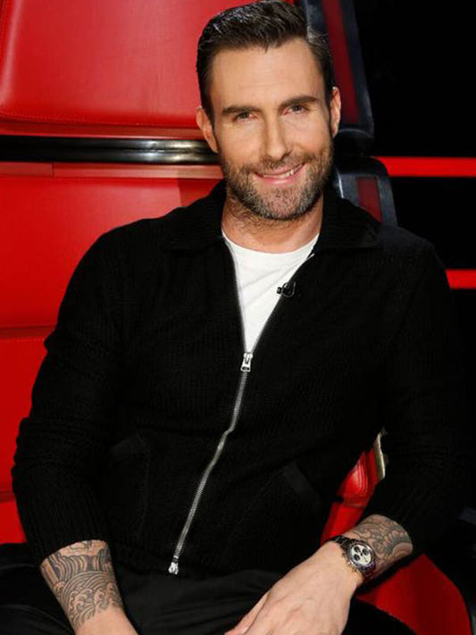 Adam Levine Biker Black Suede Jacket