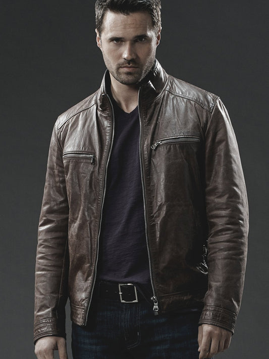 Agents of S.H.I.E.L.D. Grant Ward Brown Leather Jacket
