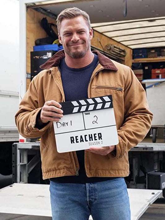 Alan Ritchson Reacher S02 Brown Cotton Jacket