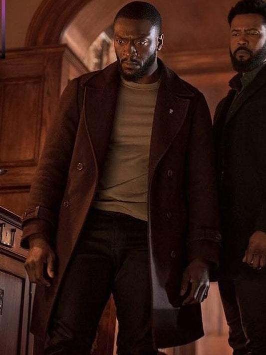 Alex Cross S01 Brown Wool Winter Coat herren jacke