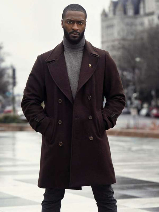 Alex Cross S01 Brown Wool Winter Coat