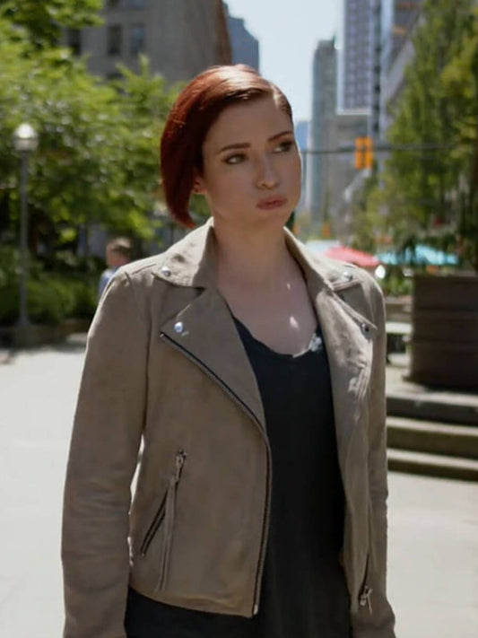 Alex Danvers Supergirl Brown Leather Suede Jacket