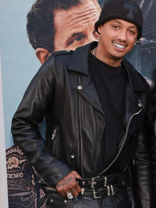 Alexander Edwards The Bikeriders Premiere Leather Jacket