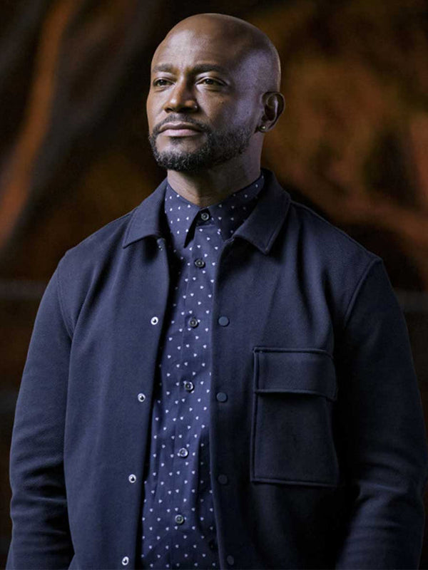 All American Taye Diggs Black Wool Jacket