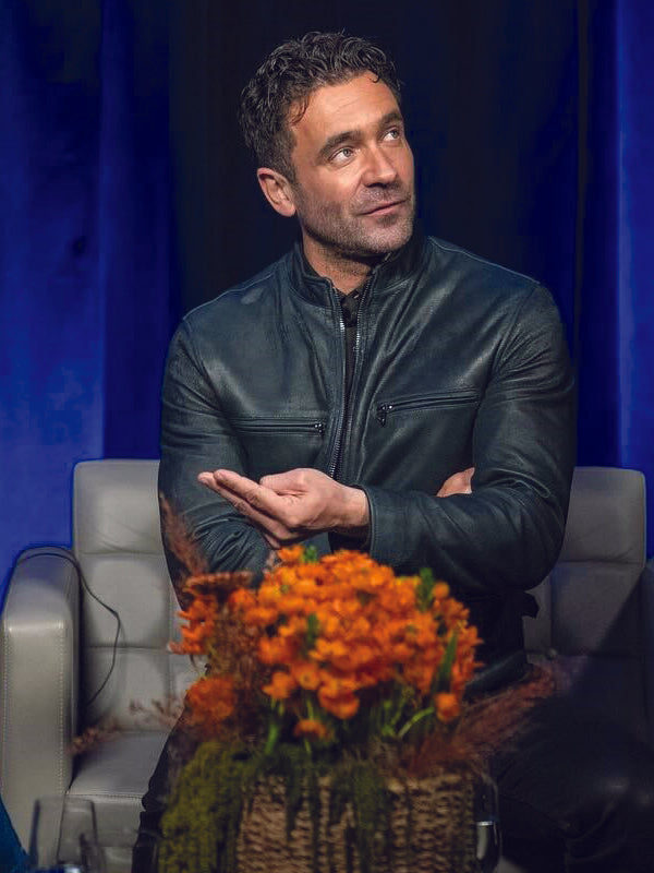 Allan Hawco Saint Pierre Fitz Black Leather Jacket Black Friday Sale