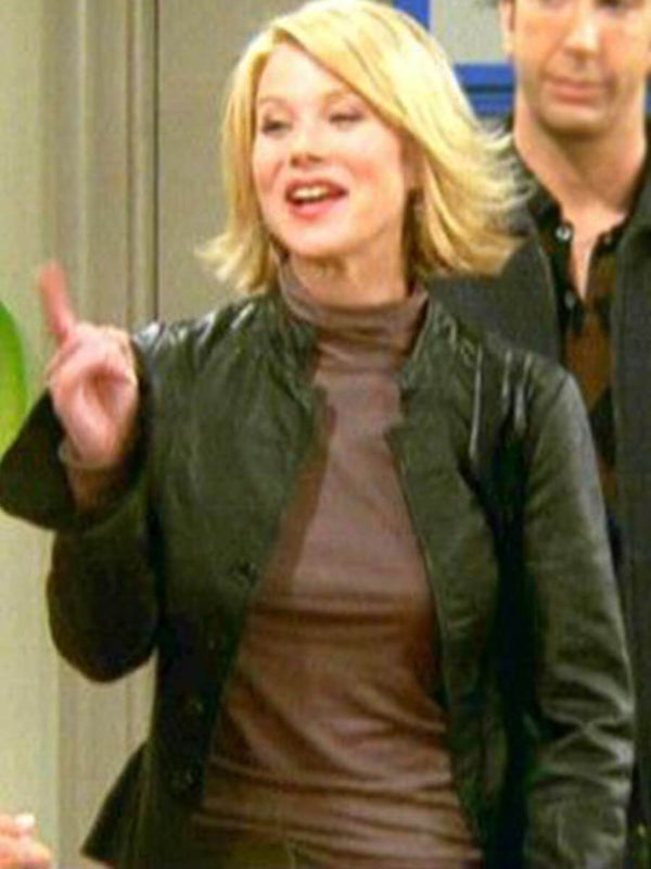 Amy Green Friends Black Leather Jacket on Sale