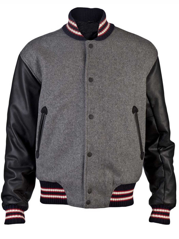 Andrew Garfield Wool Varsity Jacket Black Friday Sale