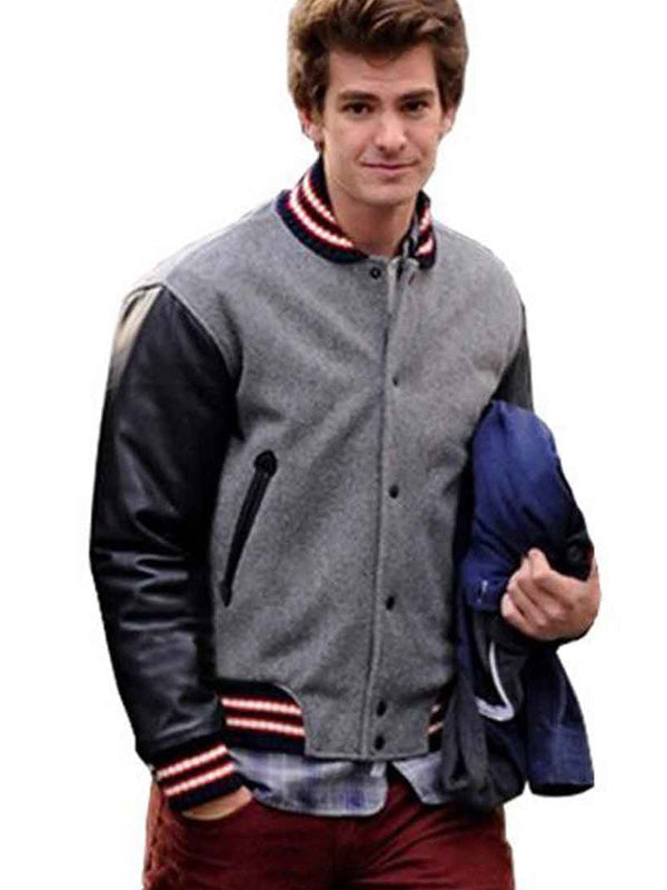 Andrew Garfield Wool Varsity Jacket New Year Sale