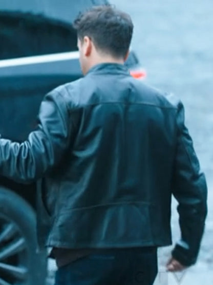 Andrew Mathews Sullivan Crossing Black Leather Jacket Black Friday Sale