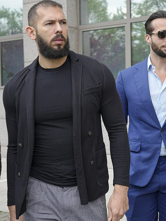 Andrew Tate Cobra Black Wool Blazer