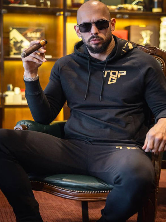 Andrew Tate Top G Cobra Black Fleece Tracksuit Black Friday Sale