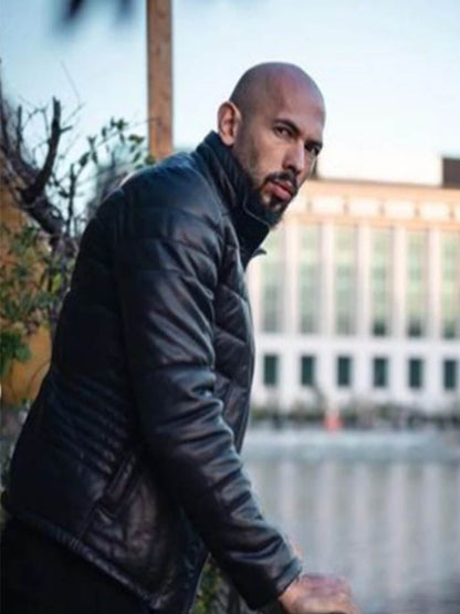 Andrew Tate Top G Cobra Bomber Leather Jacket Gifts for Him