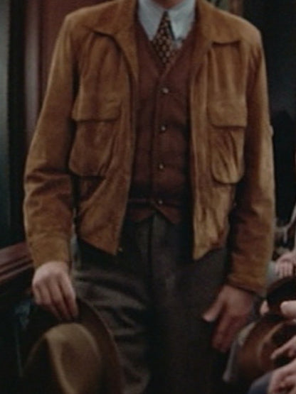 Andy Garcia The Untouchables Vintage Suede Leather Jacket Halloween Sale