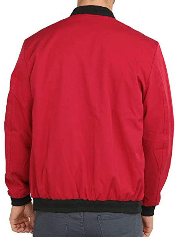 Apex Bruce Willis Red Bomber Cotton Jacket Shop now
