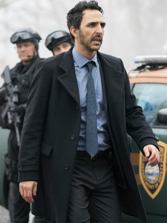 Aram Mojtabai The Blacklist Black Wool Coat