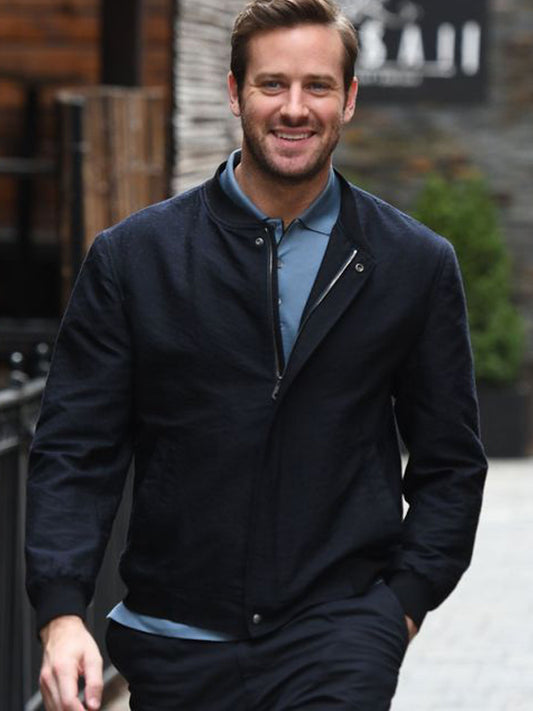 Armie Hammer Black Cotton Jacket