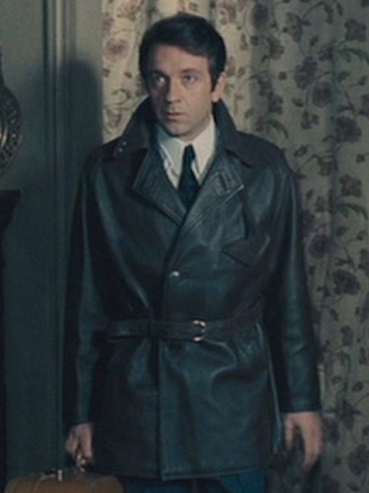Army of Shadows Paul Meurisse Vintage Black Leather Coat
