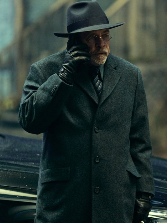 Arthur Pym The Fall of the House of Usher Gray Wool Coat