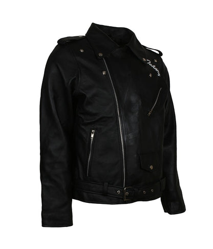BRMC Motorcycle Club Johnny Strabler Black Leather Jacket Buy now SAle