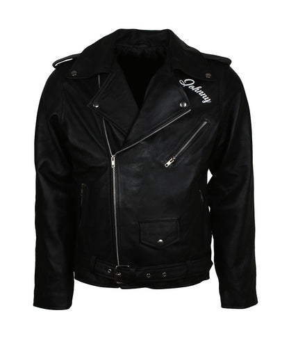 BRMC Motorcycle Club Johnny Strabler Black Leather Jacket Shop now Sale