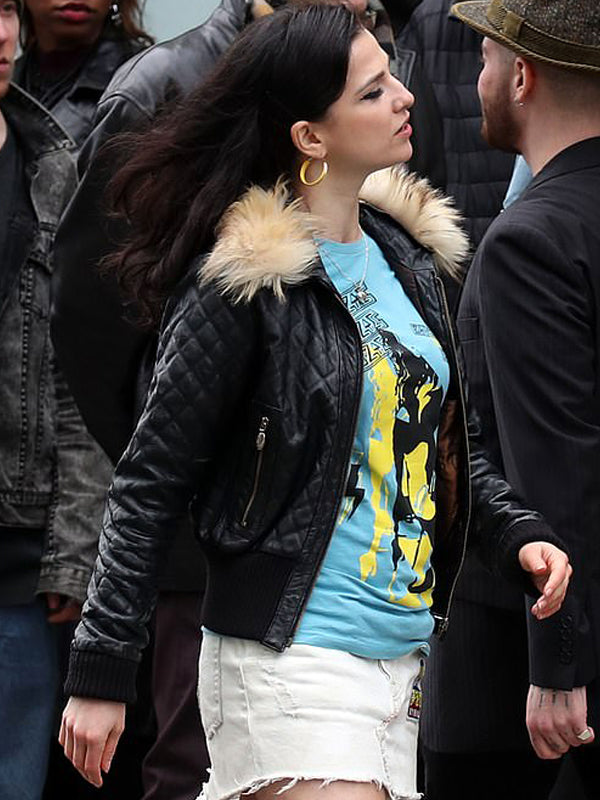 Back To Black Amy Winehouse Quilted Leather Jacket Black Friday Sale