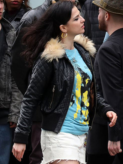 Back To Black Amy Winehouse Quilted Leather Jacket Black Friday Sale