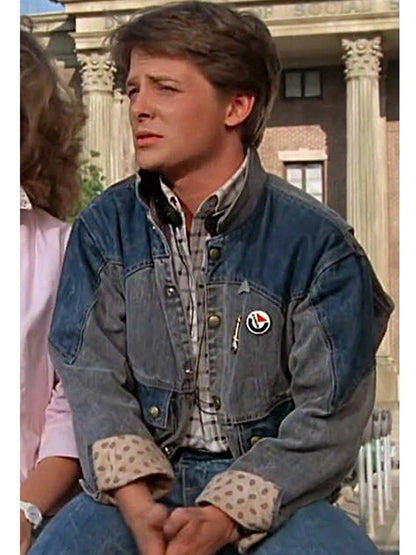 Back To The Future Marty McFly Denim Vintage Jacket