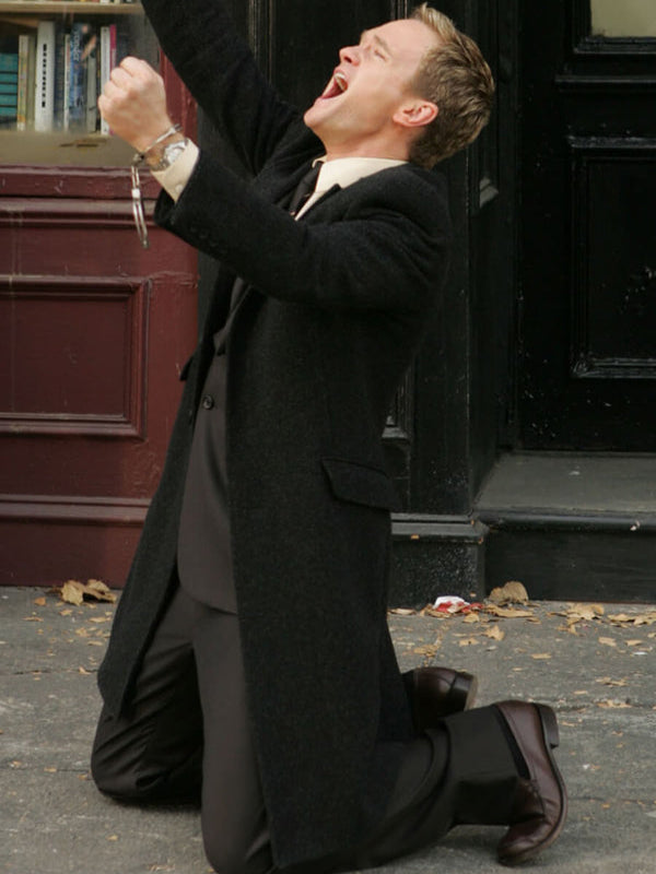 Barney Stinson How I Met Your Mother Black Wool Coat
