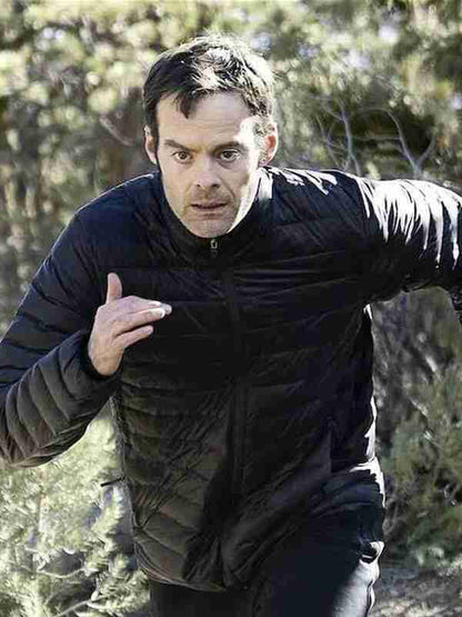 Barry S2 Bill Hader Bomber Black Puffer Jacket
