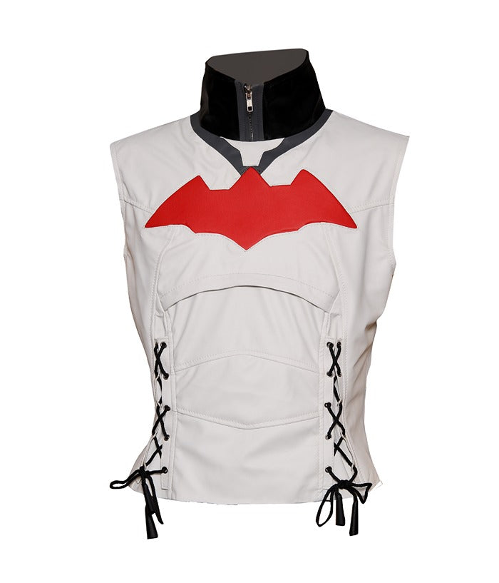 Batman Arkham Knight Red Hood Costume Leather Jacket Halloween Sale