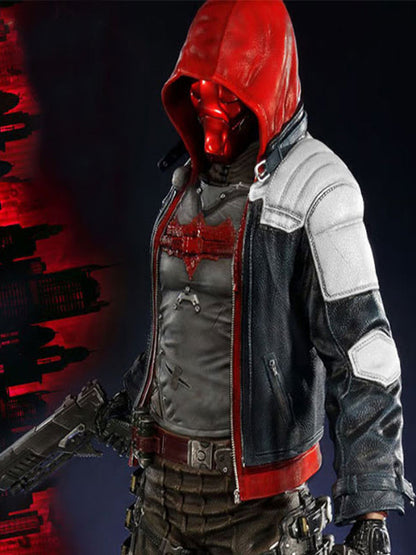Batman Arkham Knight Red Hood Costume Leather Jacket