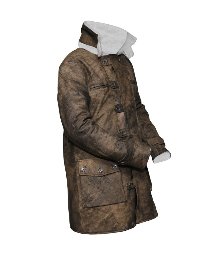 Batman The Dark Knight Rises Tom Hardy Bane Leather Coat Black Friday Sale