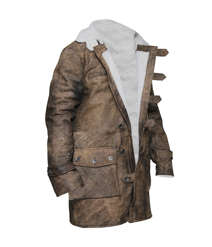 Batman The Dark Knight Rises Tom Hardy Bane Leather Coat Hot Sale Mens Leather Jacket