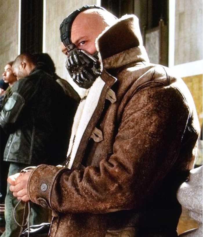 Batman The Dark Knight Rises Tom Hardy Bane Leather Coat Shop now