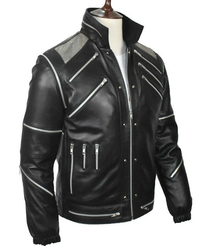 Beat It Michael Jackson Vintage Leather Jacket Gifts for Him