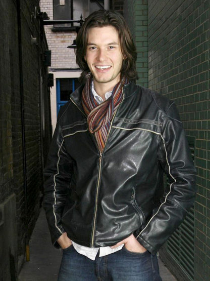 Ben Barnes Black Classic Leather Jacket
