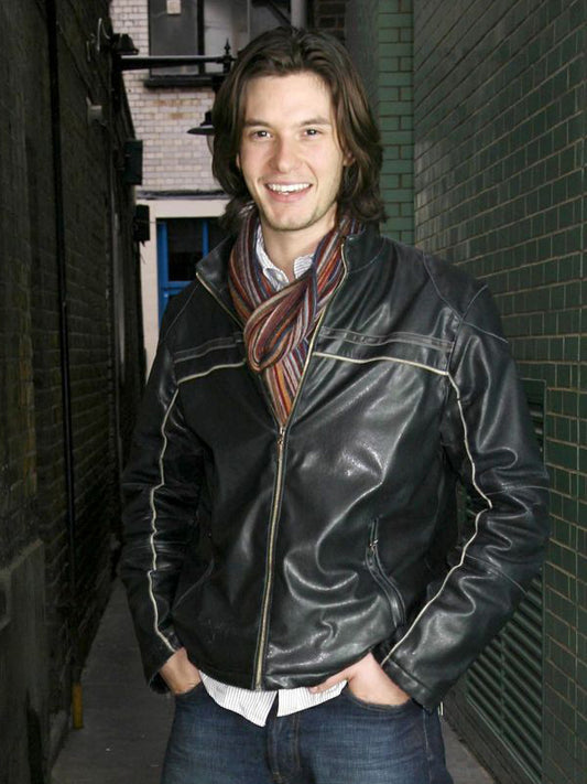 Ben Barnes Black Classic Leather Jacket