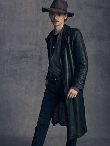Benny Watts The Queen_s Gambit Leather Coat Easter Sale