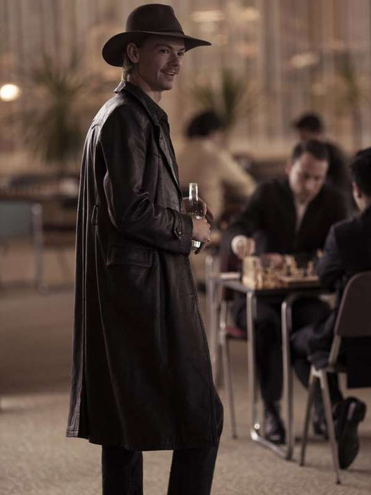 Benny Watts The Queen_s Gambit Leather Coat