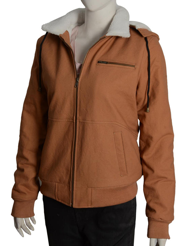 Beth Dutton Yellowstone Brown Cotton Hooded Jacket Black Friday Sale