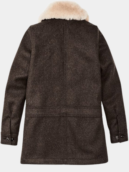 Beth Dutton Yellowstone Brown Vintage Wool Coat Buy now