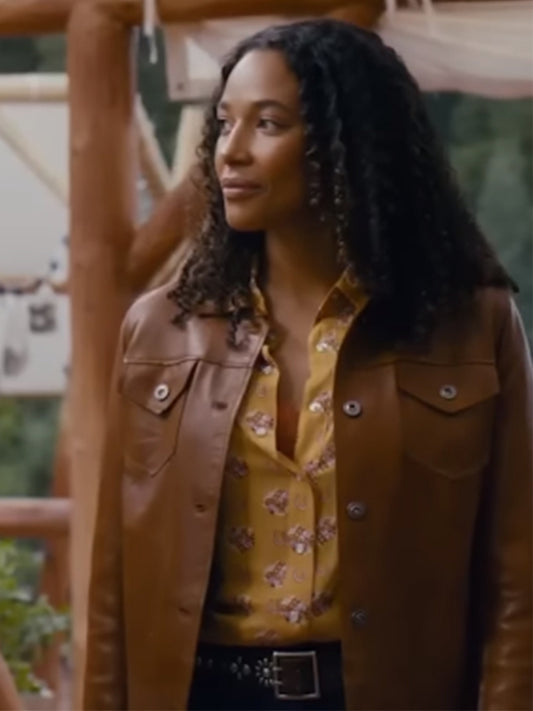 Big Sky Kylie Bunbury Brown Women Leather Jacket
